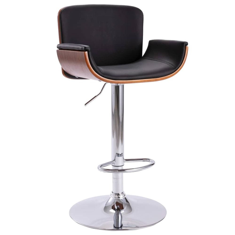Vidaxl Barová stolička, čierna, umelá koža
